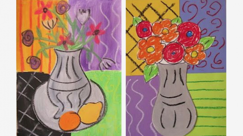 Βήμα βήμα ζωγραφίζω το βάζο του H. Matisse